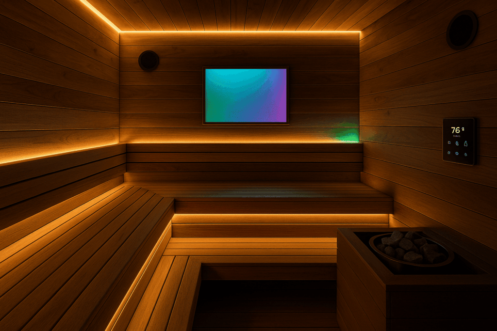 sauna-lighting-sound-upgrades